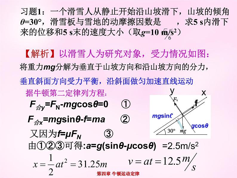 4.6用牛顿运动定律解决问题（一）PPT课件06