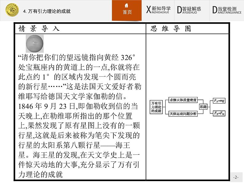 6.4 万有引力理论的成就 PPT课件02