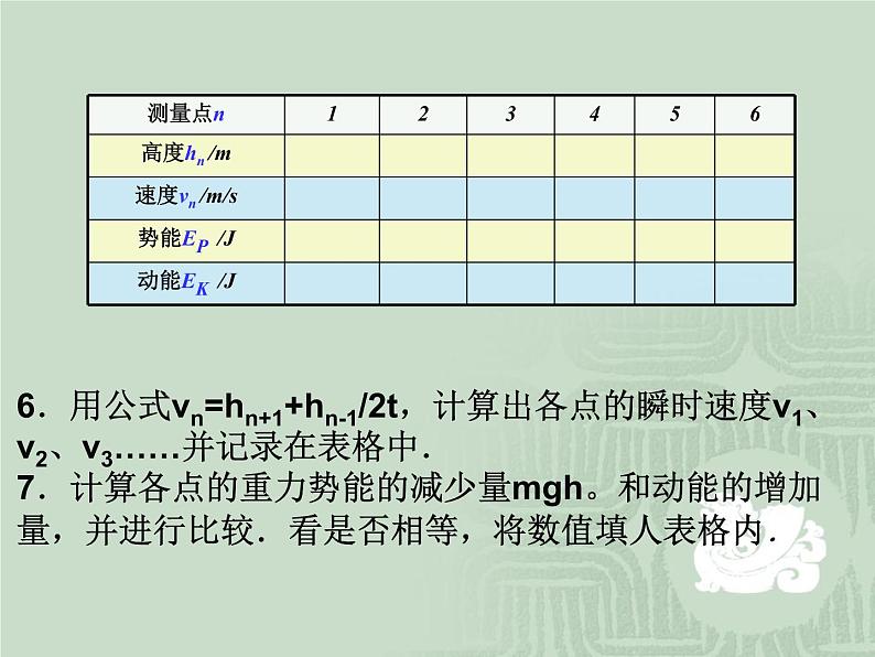 7.9 实验：验证机械能守恒定律 1 PPT课件06