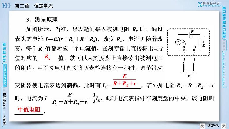 第2章 8、9多用电表的原理  实验：练习使用多用电表 PPT课件08