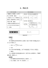 高中物理人教版 (新课标)必修26.向心力精品教案设计