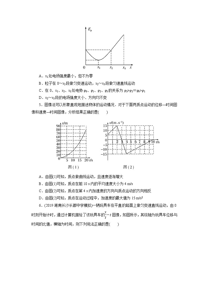 2020届高考物理二轮复习专题练习卷：图像法的应用第3页