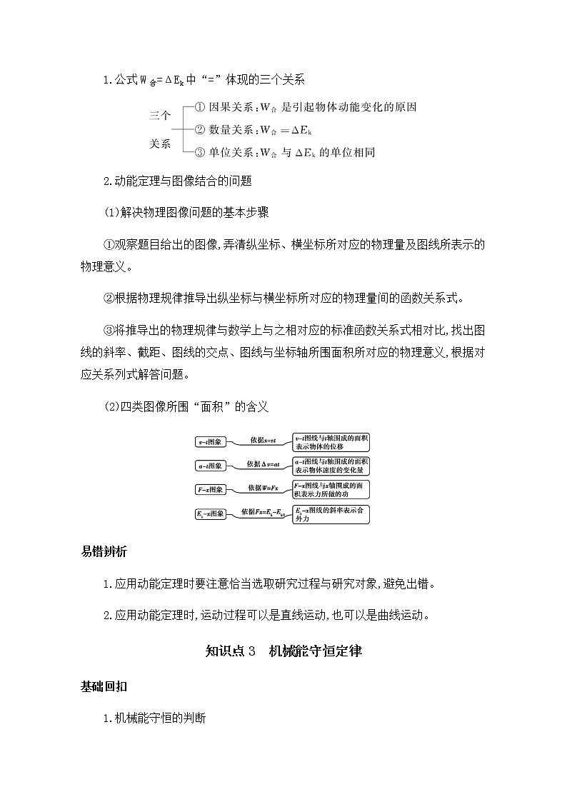 2020届高考物理课标版二轮复习训练题：基础回扣3三、功和能 Word版含解析03