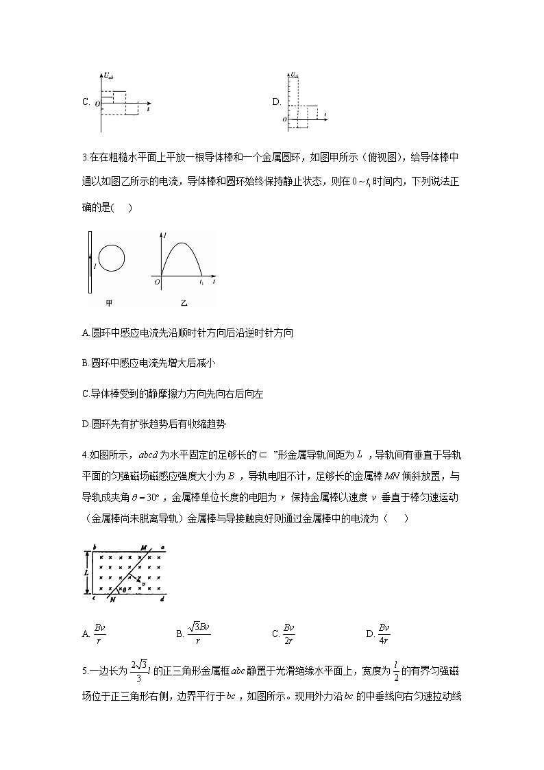2021届新高考物理二轮复习专题强化双击训练 专题十三 电磁感应定律及其应用 A卷02