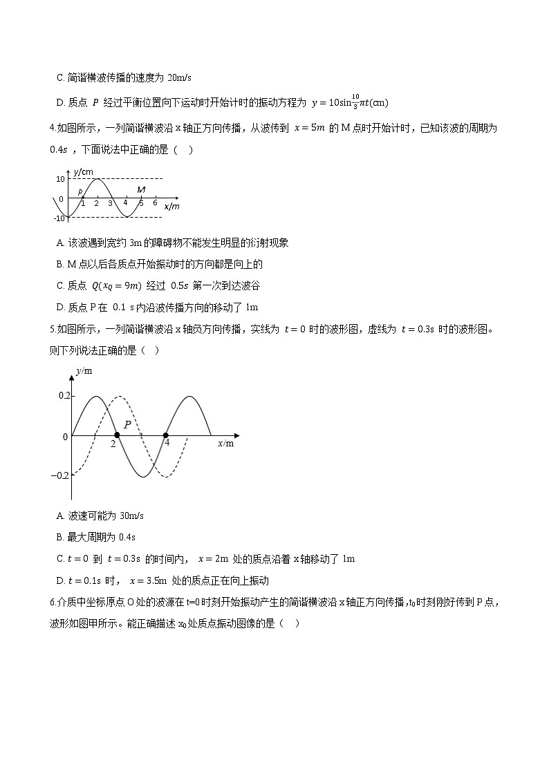 粤教版（2019）物理 选修第一册 3.1《机械波的产生和传播 》3.2《机械波的描述》同步练习（含解析）02