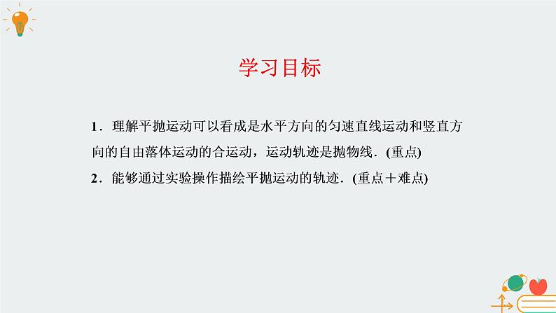 高中物理必修第二册1.3探究平抛运动的特点- 教科版（2019）课件+教案02