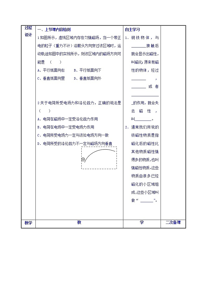 高中物理选修1-1：2.5磁性材料 教案02