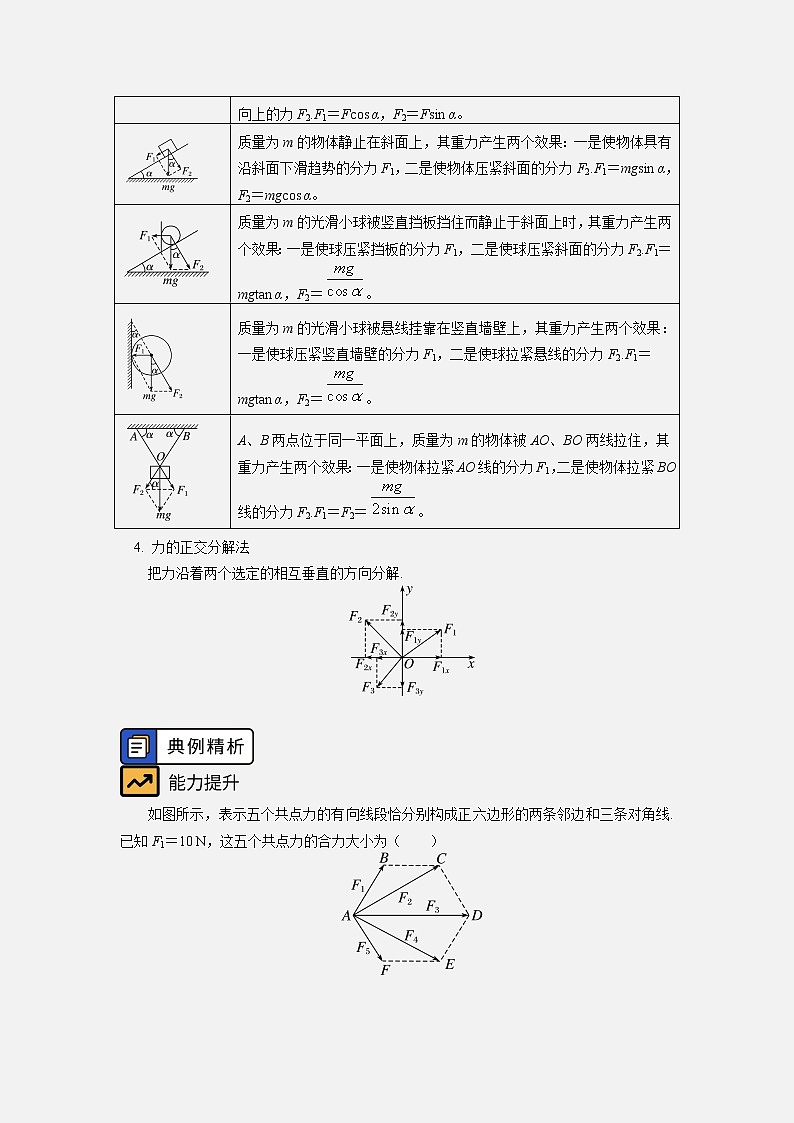 2020-2021学年【新教材】人教版（2019）高中物理必修一第三章 相互作用—力 第3-4节 学案03