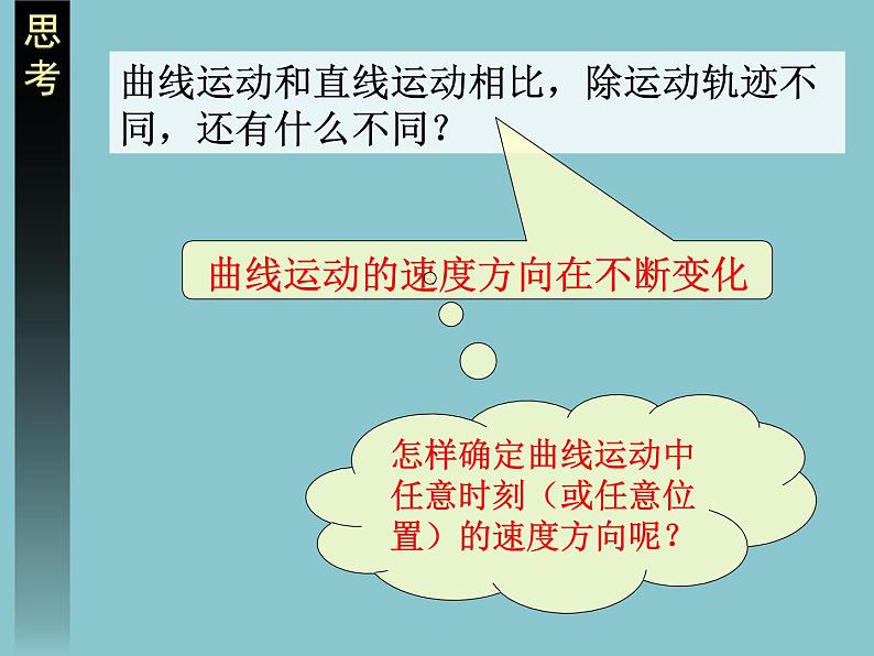 专题5.1 曲线运动 1-高一物理课件精选（人教版必修2）07