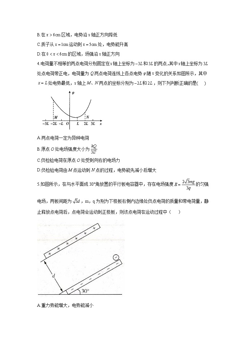 2021届高考物理二轮复习专题强化双击训练 专题九 带电粒子在电场中运动 B卷02