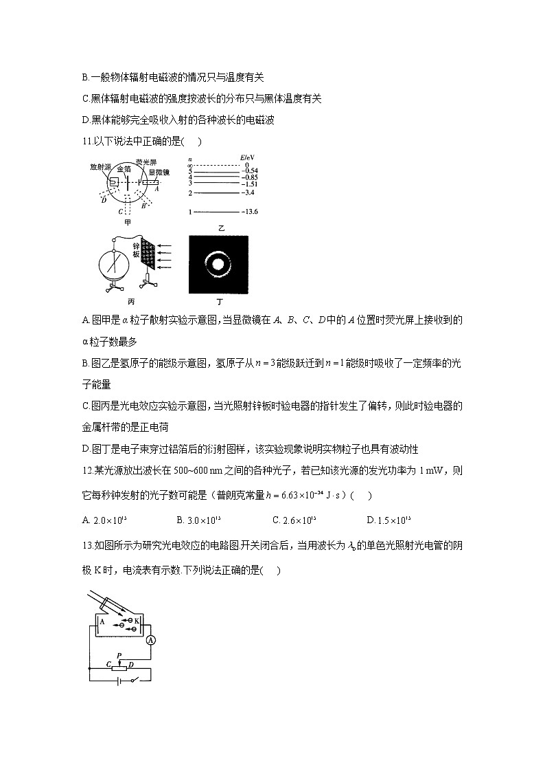2021届高考物理二轮复习专题强化双击训练 专题十七 近代物理 A卷03
