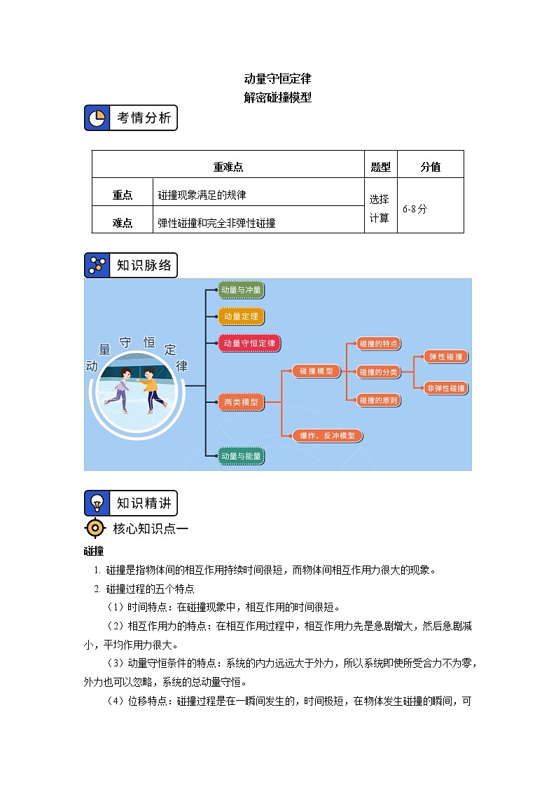 新人教版选择性必修第一册动量守恒定律（3）学案01