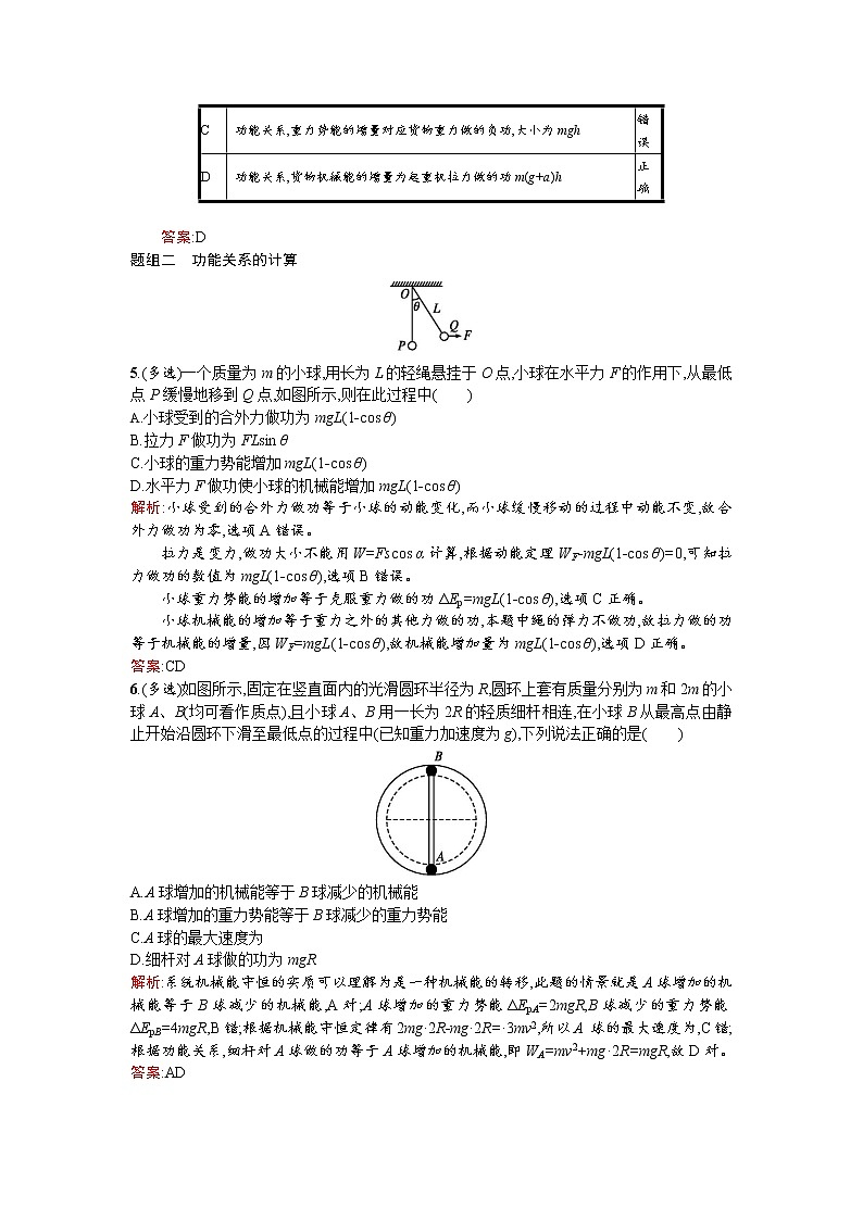 人教版高中物理必修二检测：课时训练22能量守恒定律与能源 Word版含答案第2页