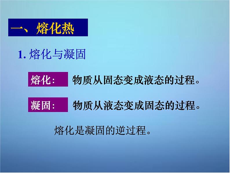 高中物理 第九章 第四节 物态变化中的能量交换课件 新人教版选修3-307