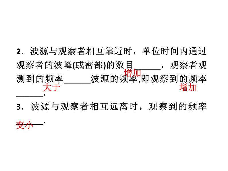 优化方案物理：12.5 多普勒效应 课件（人教版选修3-4）07