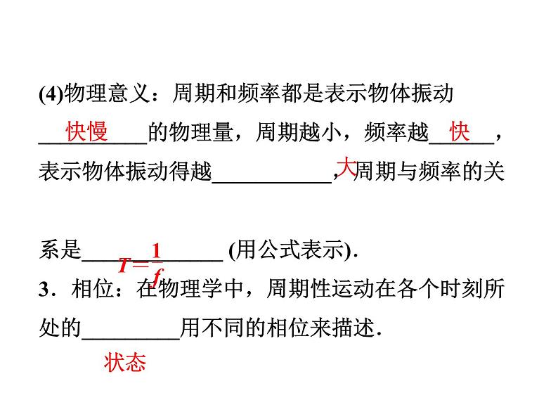 优化方案物理：11.2 简谐运动的描述 课件（人教版选修3-4）07