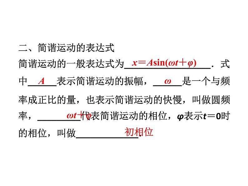 优化方案物理：11.2 简谐运动的描述 课件（人教版选修3-4）08