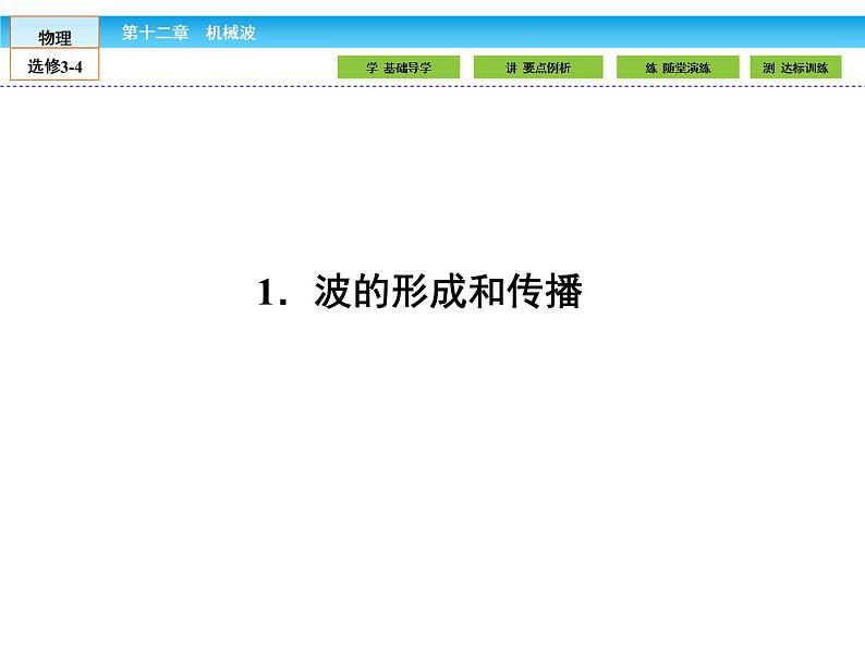 （人教版）高中物理选修3-4课件：12.1波的形成和传播第2页