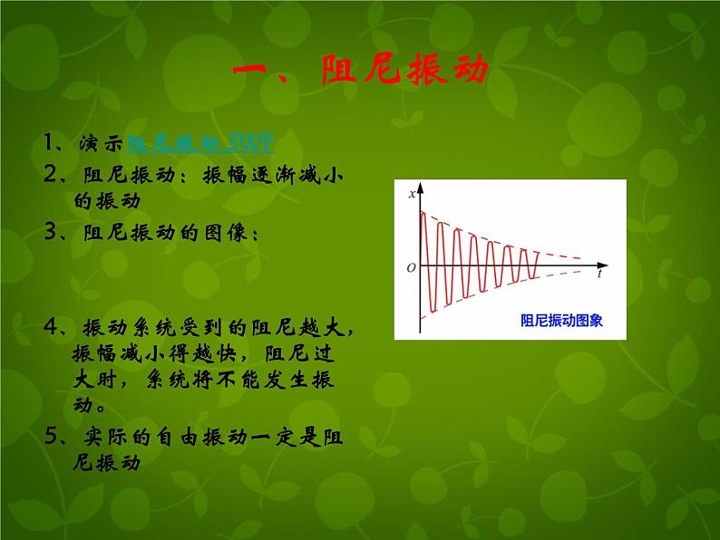 高中物理 11.5外力作用下的振动课件 新人教版选修3-403