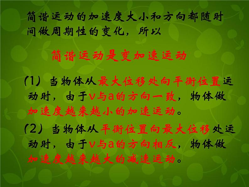 高中物理 11.3简谐运动的回复力和能量课件 新人教版选修3-405