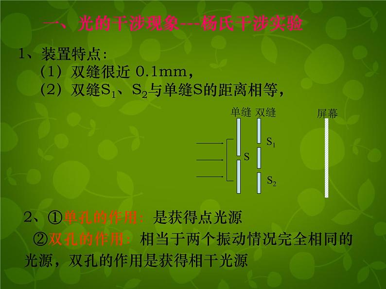 高中物理 13.3光的干涉课件 新人教版选修3-402