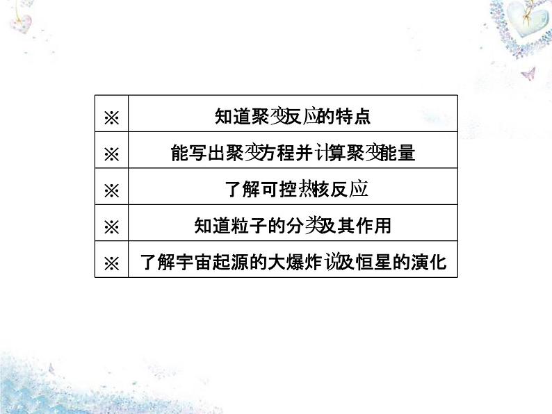 高中物理 第19章 第7、8节 核聚变 粒子和宇宙课件 新人教版选修3-506