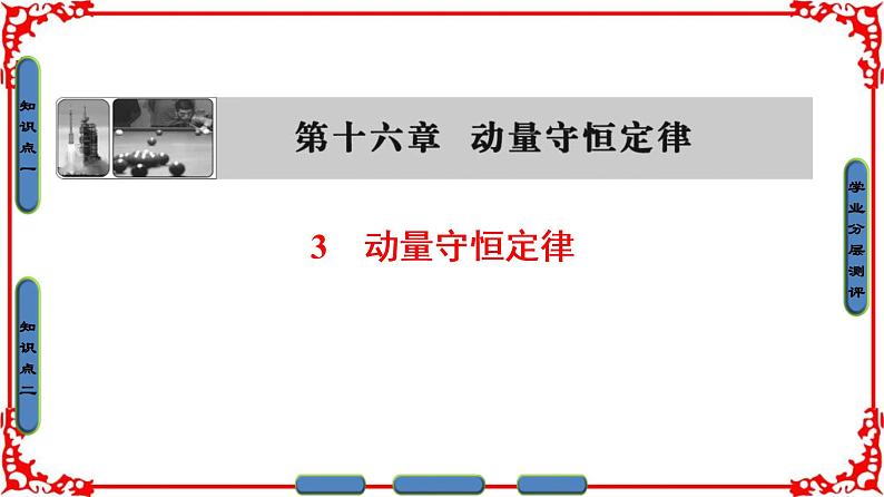 高中物理人教版选修3-5（课件）第十六章 动量守恒定律 3 动量守恒定律01