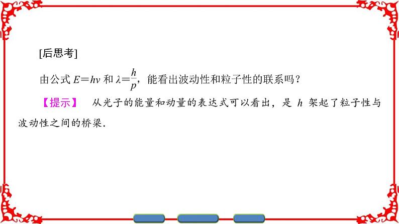 高中物理人教版选修3-5（课件）第十七章 波粒二象性 3 粒子的波动性06