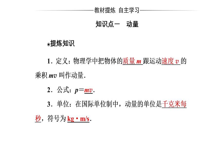 人教版物理选修3-5课件 第十六章　动量守恒定律 2动量和动量定理04