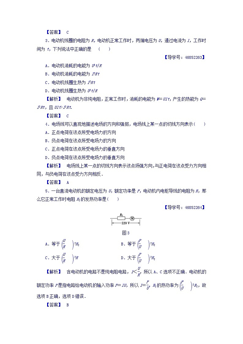 2017-2018学年高中物理（人教版选修1-1）学业分层测评：章末综合测评1+Word版含答案(1)02