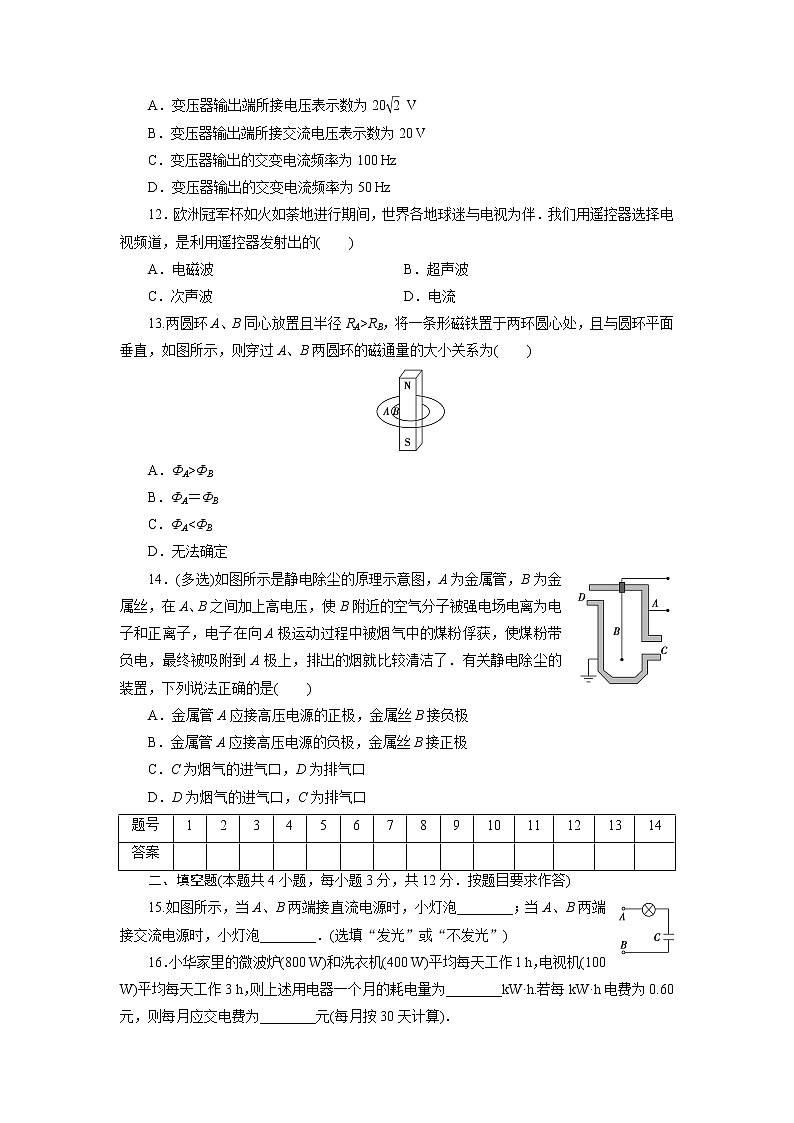 高中同步测试卷·人教物理选修1－1：高中同步测试卷（十三） Word版含解析03