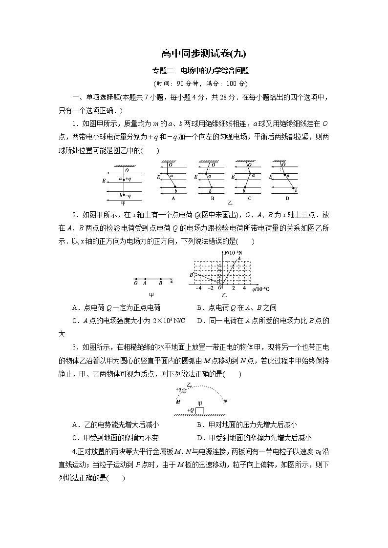 高中同步测试卷·人教物理选修3－1：高中同步测试卷（九） Word版含解析01