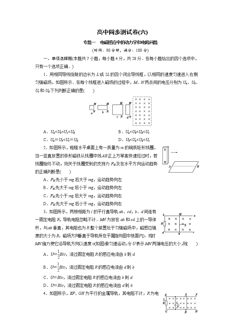 高中同步测试卷·人教物理选修3－2：高中同步测试卷（六） Word版含解析01