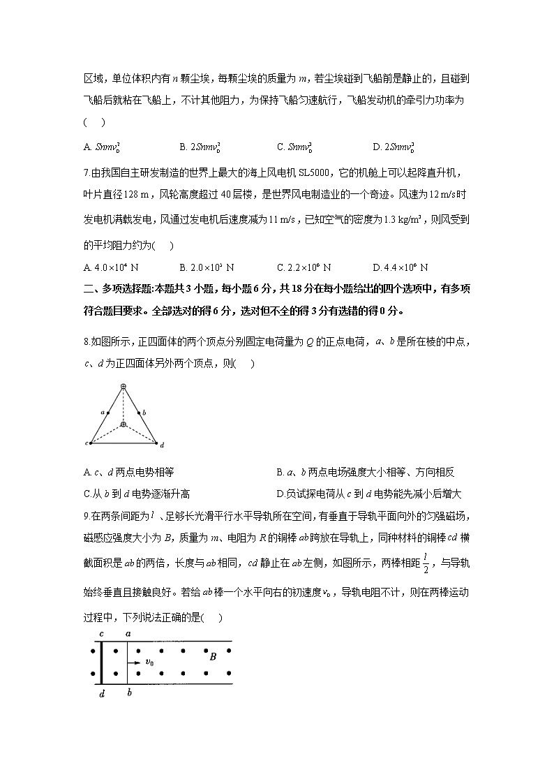 2021届高考物理模拟预热卷（广东地区专用）03