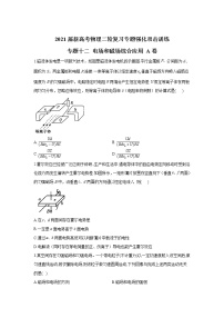 2021届新高考物理二轮复习专题强化双击训练 专题十二 电场和磁场综合应用 A卷