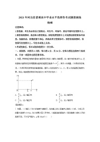 八省联考2021年河北省普通高中学业水平选择性考试模拟演练物理试卷（含答案）