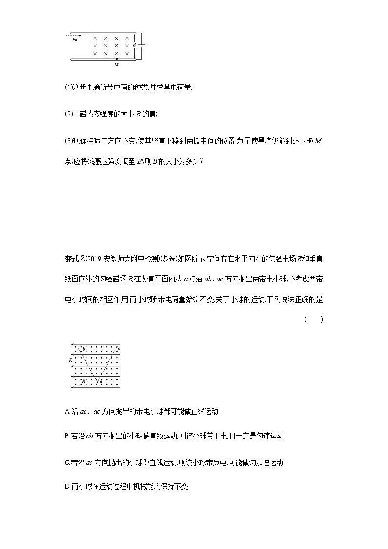必刷09　带电粒子在复合场中的运动-2021届高考物理二轮复习专项必刷（人教版） 试卷练习03