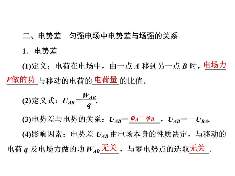 2021高考物理大一轮复习领航课件：第七章　静电场-第2节07