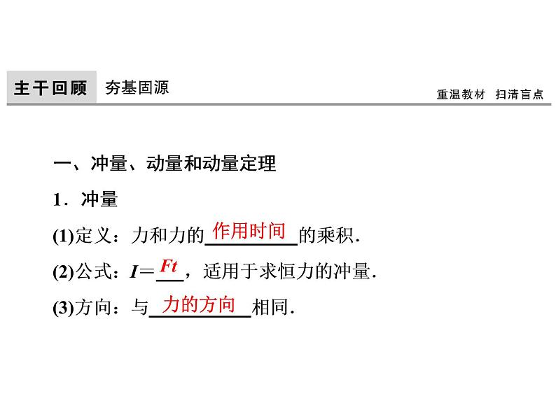 2021高考物理大一轮复习领航课件：第六章　碰撞　动量守恒定律-第1节05