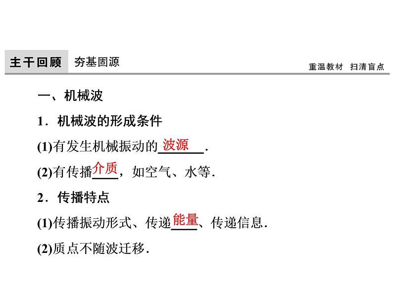 2021高考物理大一轮复习领航课件：第十四章　机械振动　机械波　光　电磁波与相对论（选修3－4）-第2节03