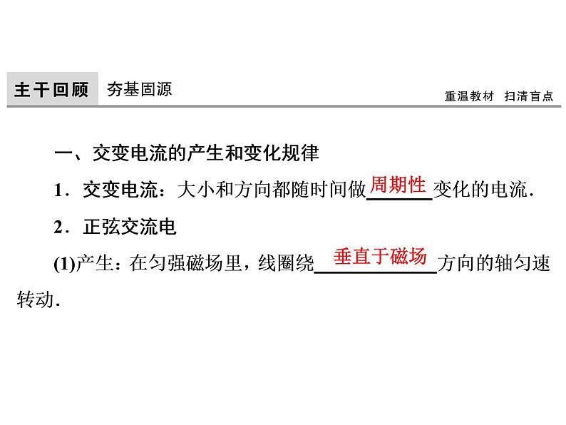 2021高考物理大一轮复习领航课件：第十一章　交变电流　传感器-第1节05