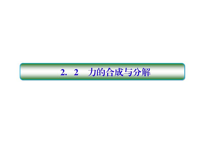 2021高考物理大一轮复习课件：第二单元 相互作用 2-2第1页