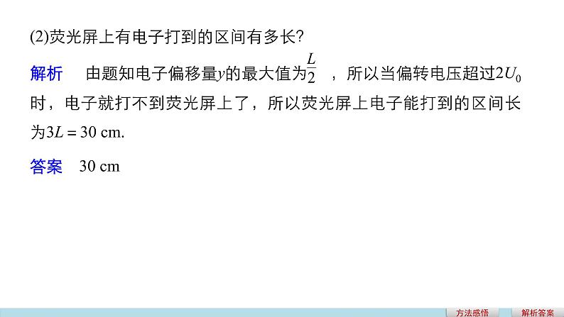 2018版高考物理配套课件：第六章 必考计算题5 带电粒子在电场中运动的综合问题08