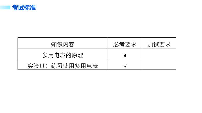 2018版高考物理配套课件：第七章 实验11 练习使用多用电表02