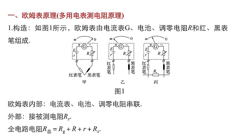 2018版高考物理配套课件：第七章 实验11 练习使用多用电表05