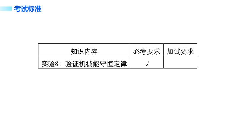 2018版高考物理配套课件：第五章 实验8 验证机械能守恒定律02