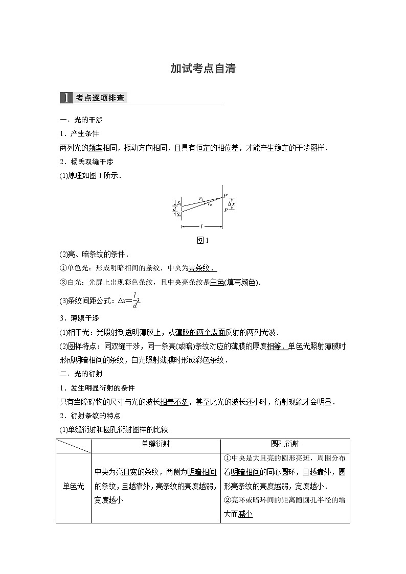 2018版高考物理配套文档：第十一章 第2讲 光的波动性　电磁波 Word版含解析 试卷02