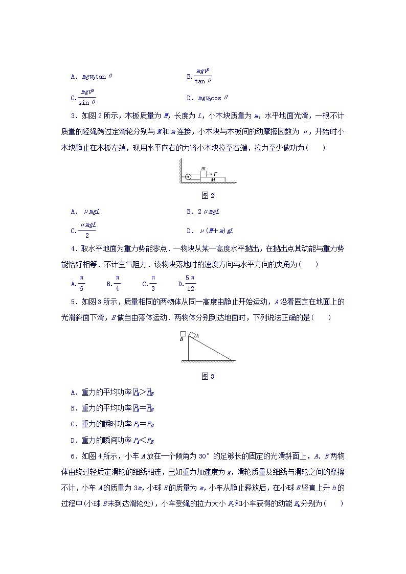 2021届高考物理（全国通用）精练 第五章 机械能 Word版含答案02
