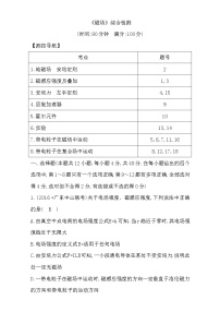 2021届高考物理（全国通用版）大一轮复习检测：《磁场》综合检测 Word版含解析