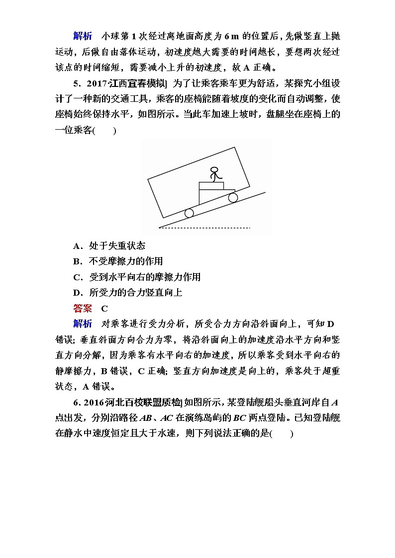 2018年高考考点完全题物理考点通关练：阶段综合测评2 Word版含解析第3页